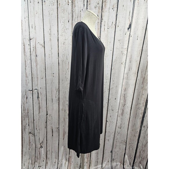 Yala Women's XL Haley Bamboo Pajama Tunic Top Crossover Front 3/4 Sleeve GUC - Picture 6 of 10